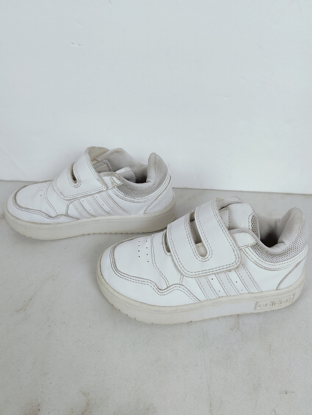 Adidas Toddler Hoops White Lifestyle Basketball Shoes Sneakers, Sz 9K